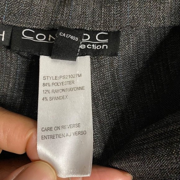 Conrad C. Collection Women's Gray Stretch Formal Straight Leg Pants - Picture 8 of 9